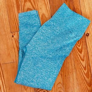 Gymshark Vital Seamless Leggings High‎ Waisted Athletic Gym Activewear Teal XL